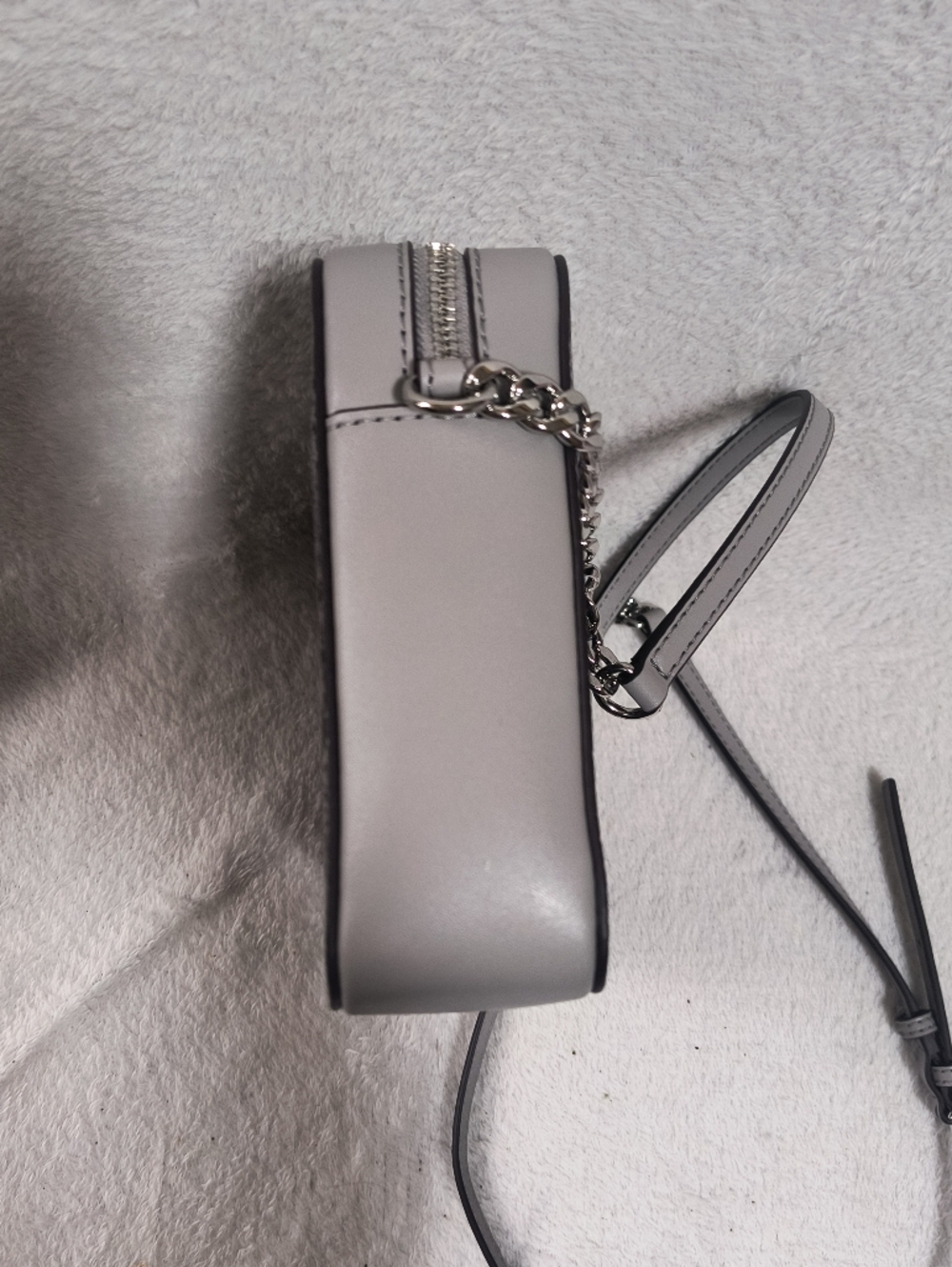 Michael Kors Black and Gray Snake Print Crossbody Bag NWT - Picture 4 of 10